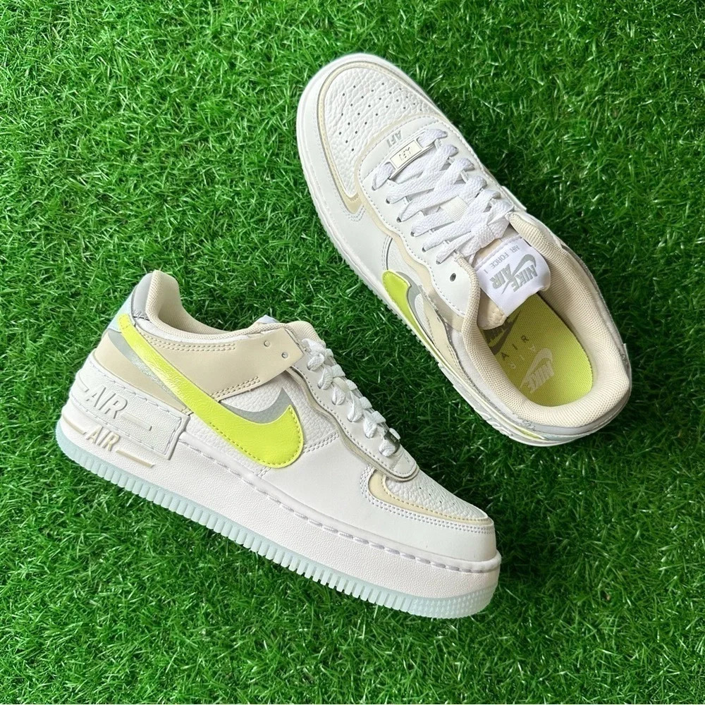 Nike Air Force 1 Shadow AF1 Lemon Twist - Picture 6 of 7